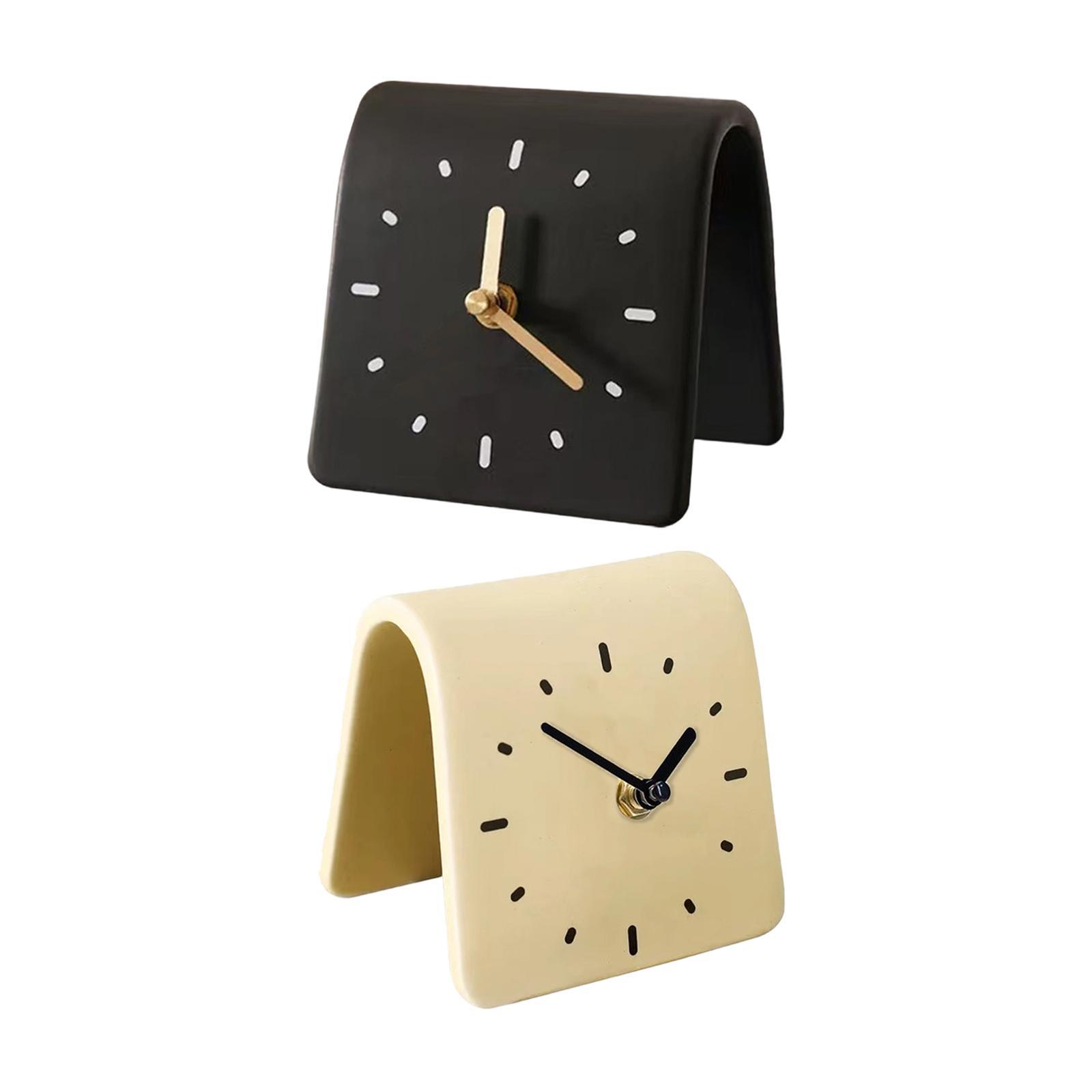Desk Clock Modern Art Shelf Cl - Desk Setup Study のレビューと価格