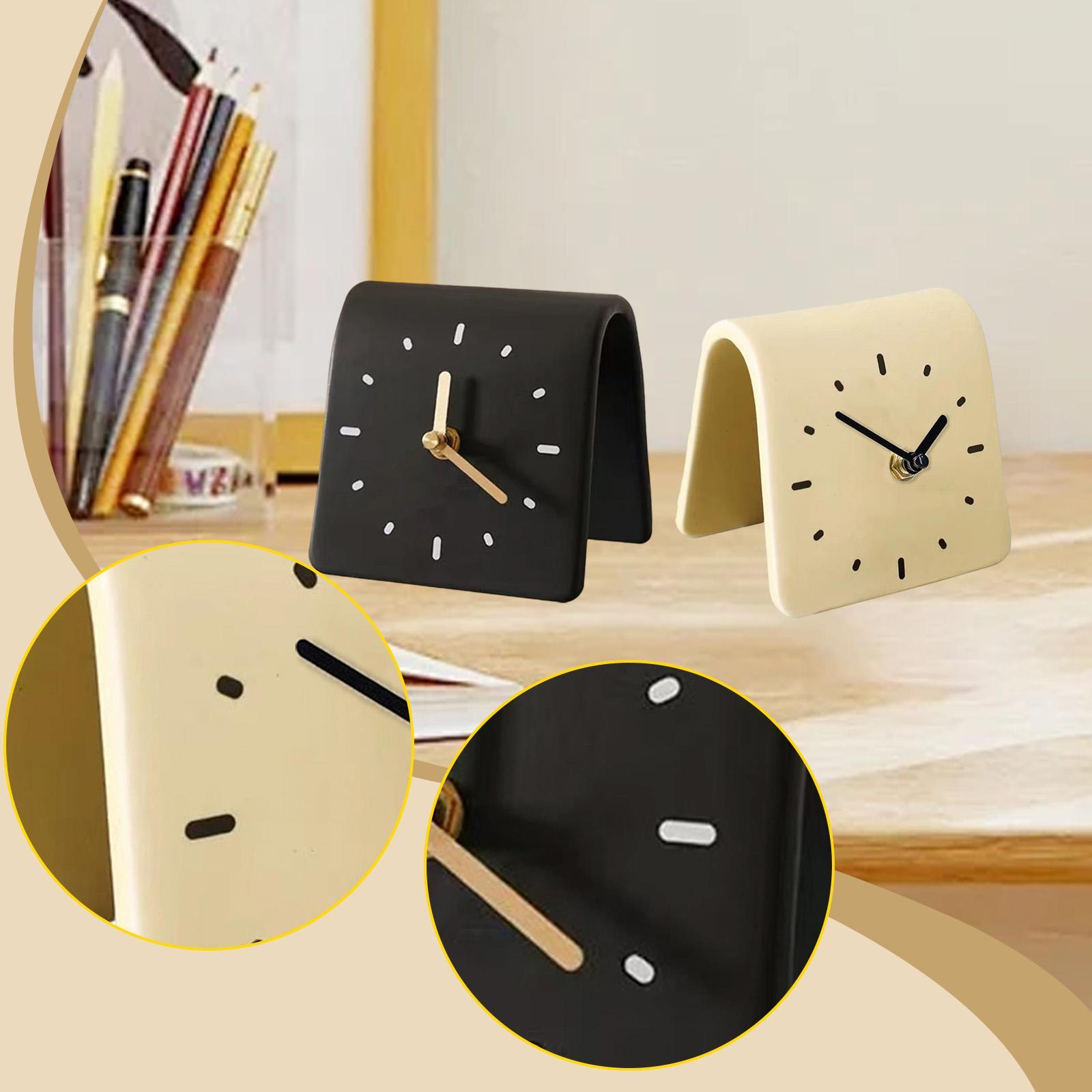 Desk Clock Modern Art Shelf Cl - Desk Setup Study のレビューと価格