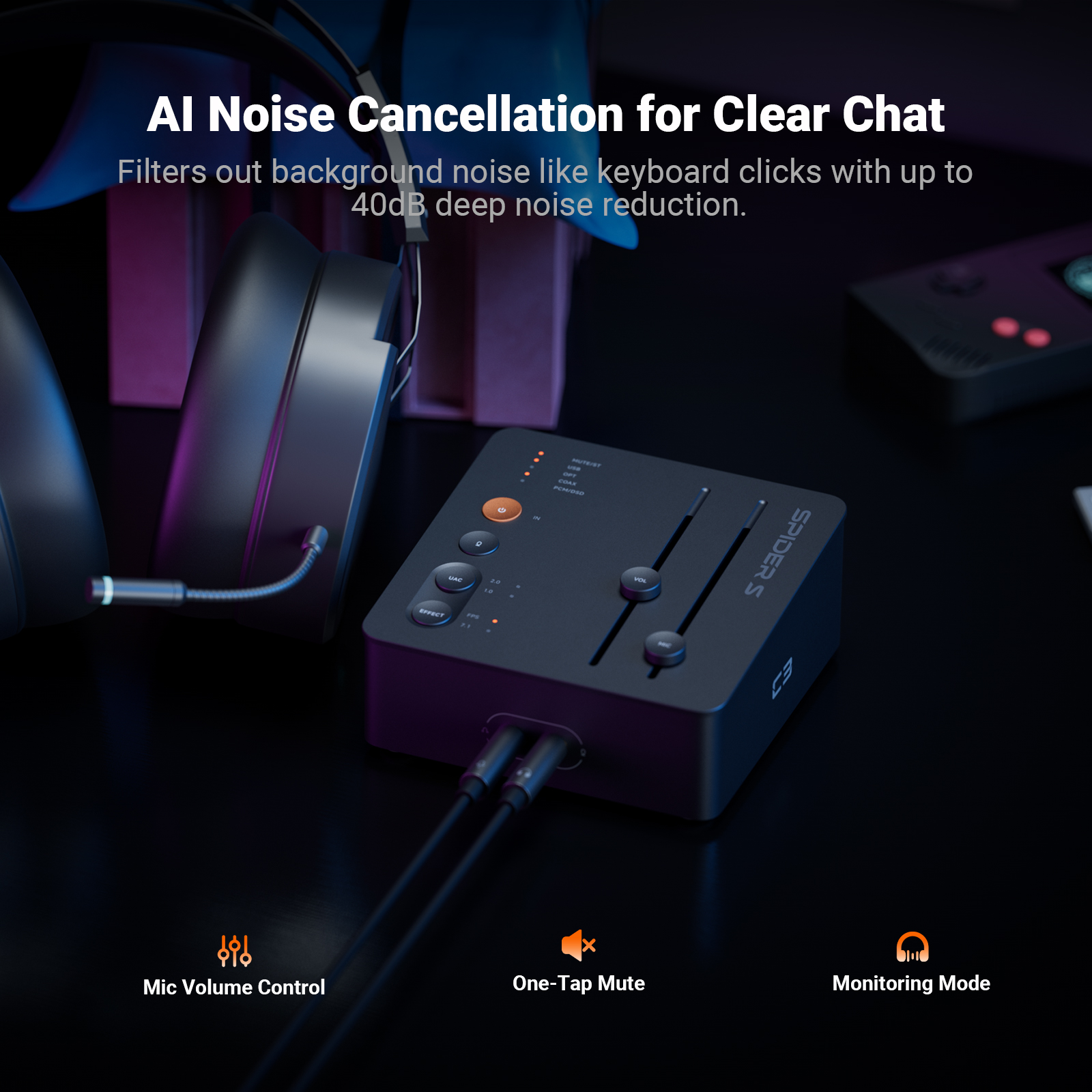 Fosi Audio C3 Gaming DAC Headp - Desk Hifi Setup のレビューと価格