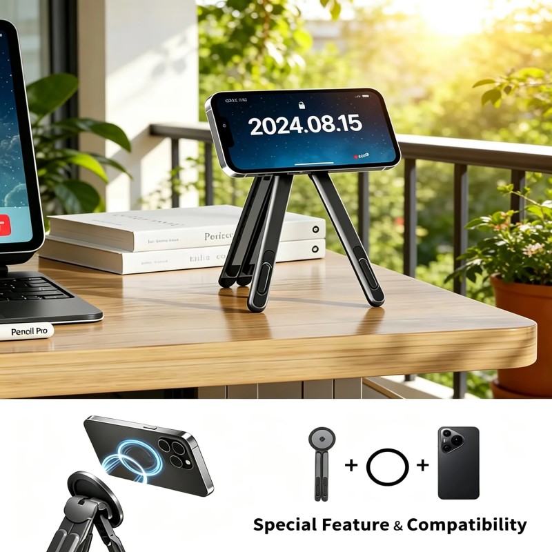 Magnetic Phone Holder Laptop A - Desk Setup Macbook のレビューと価格