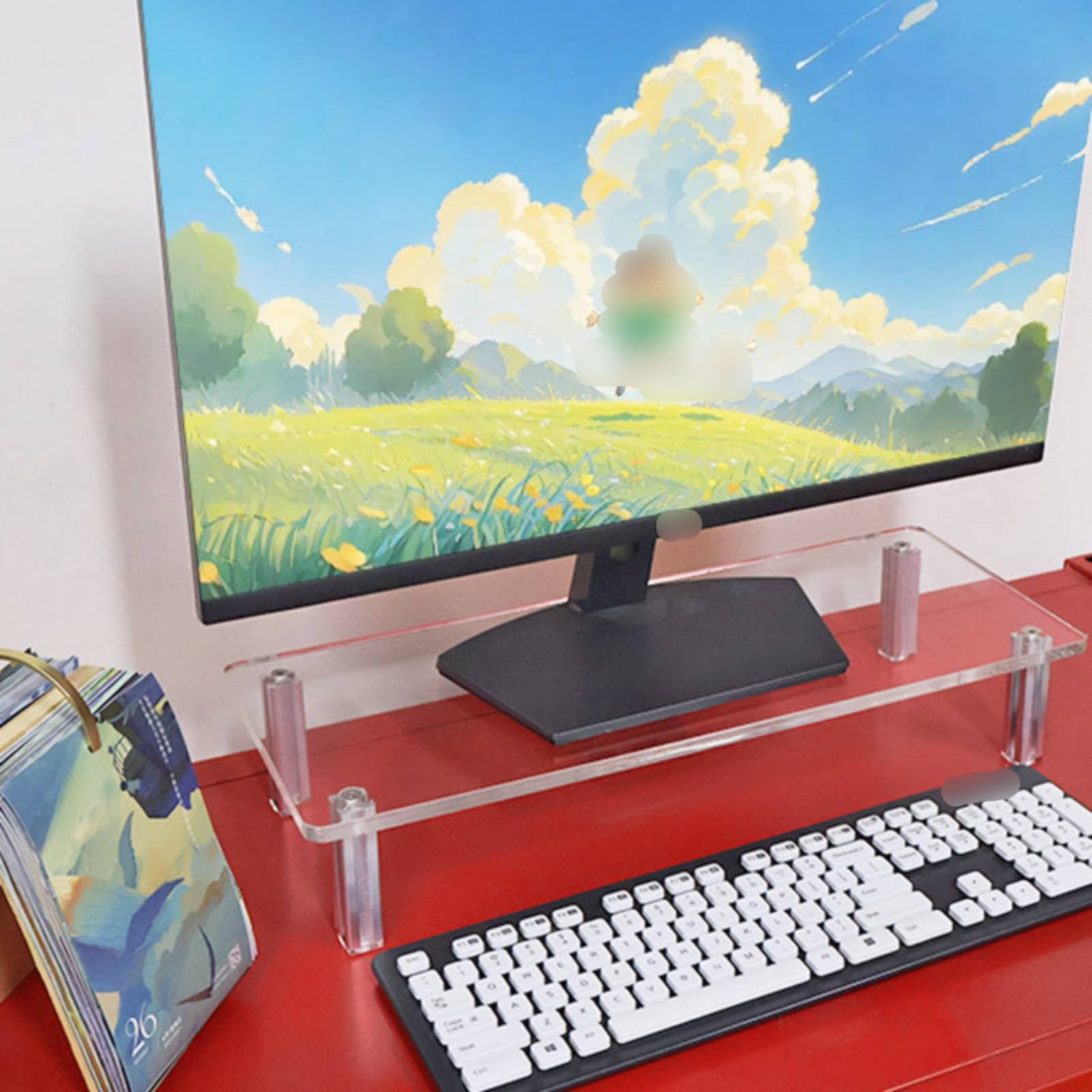 Acrylic Monitor Stand Easy to  - Desk Setup Riser のレビューと価格