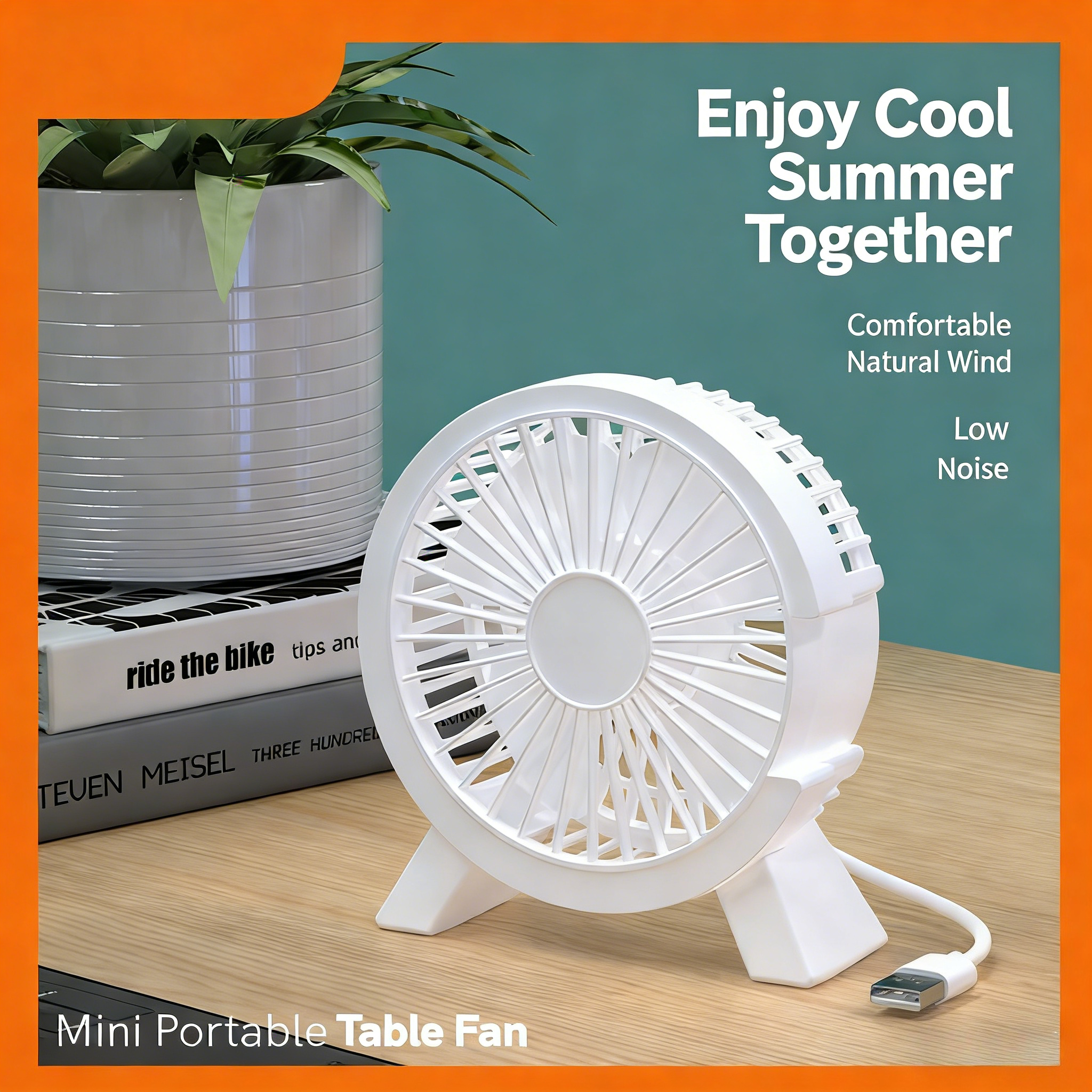 Mini USB Rechargeable Table Fa - Fan Desk Small Usb のレビューと価格