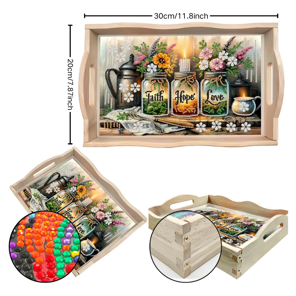 A diamond-painted square tray  - Desk Setup Design のレビューと価格