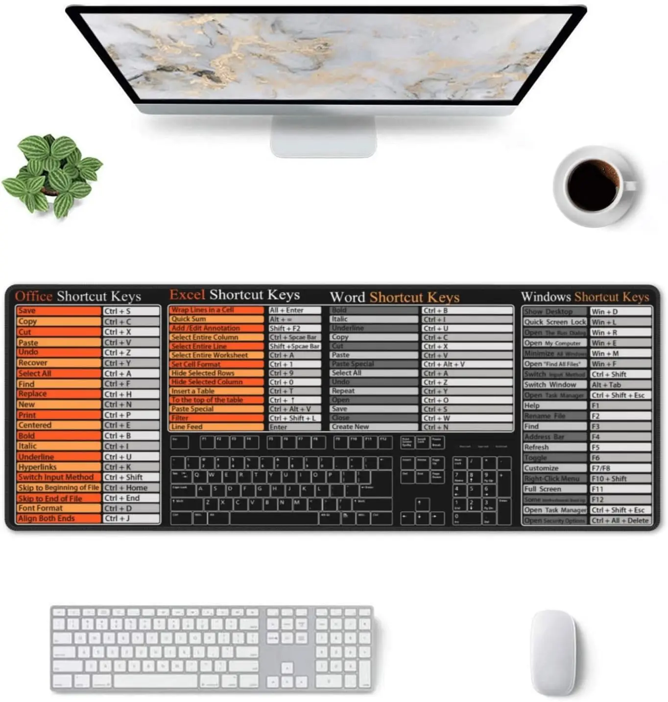 Stylish Office Shortcut Keys R - Desk Setup Reference のレビューと価格