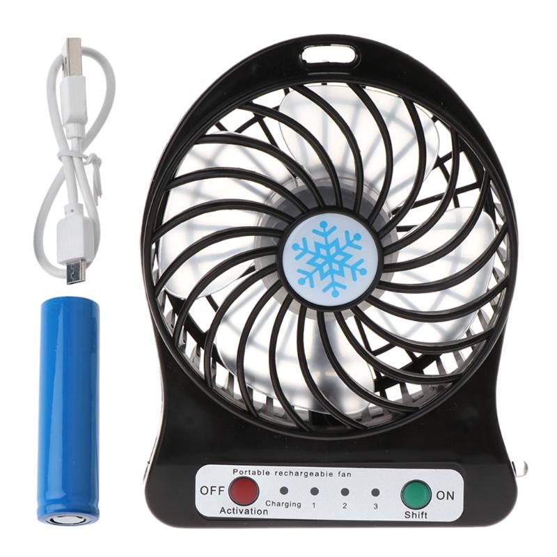 1PC USB Desktop Fan With 18650 - Fan Desk Small Usb のレビューと価格