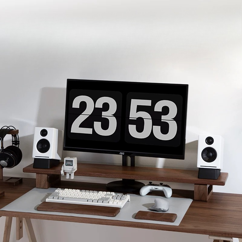 Black Walnut Desk Riser, Heigh - Monitor Riser Wood のレビューと価格