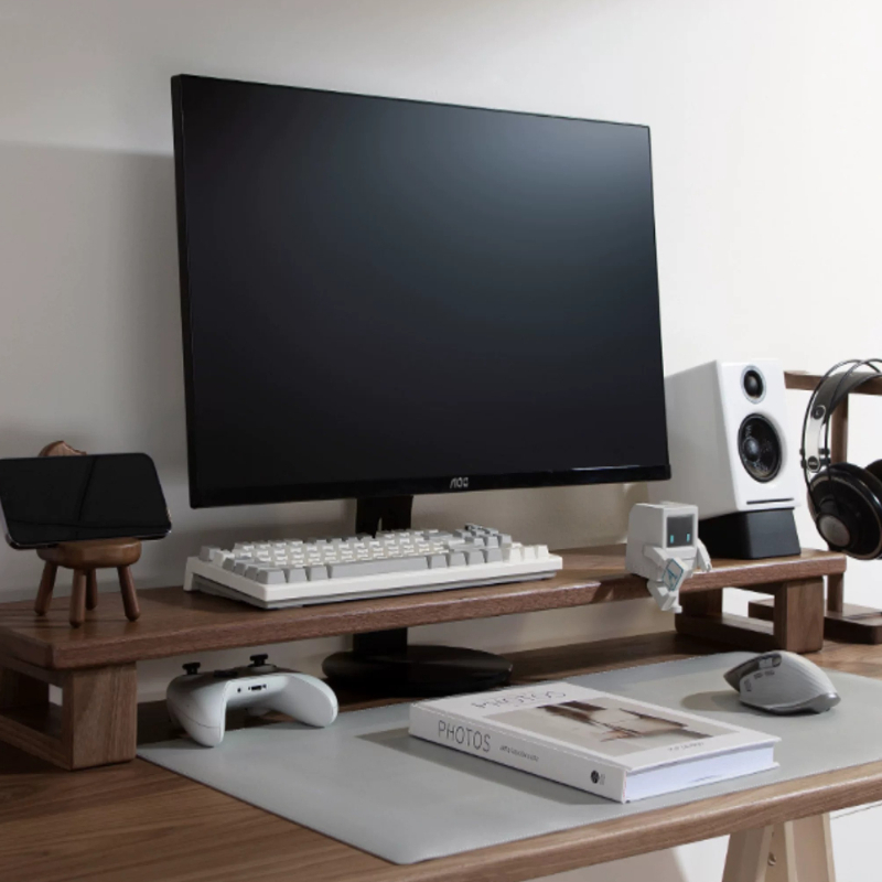 Black Walnut Desk Riser, Heigh - Monitor Riser Wood のレビューと価格