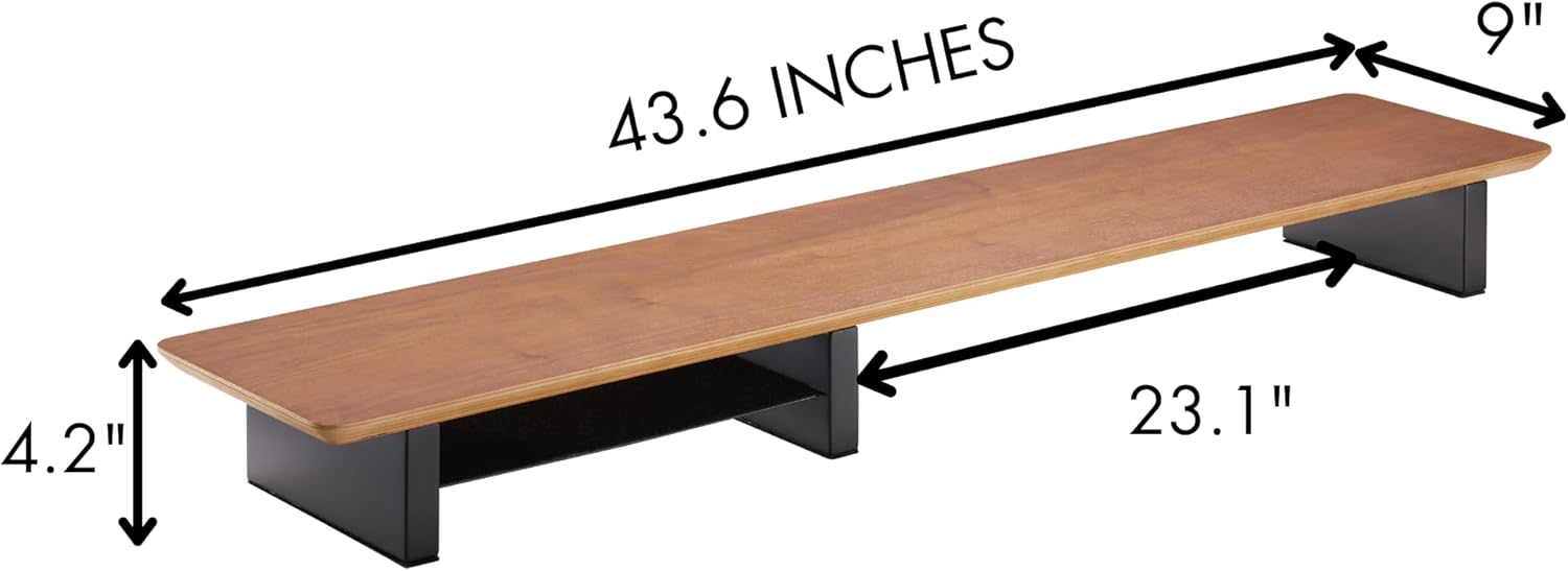 Large Walnut Monitor Stand for - Monitor Riser Wood のレビューと価格