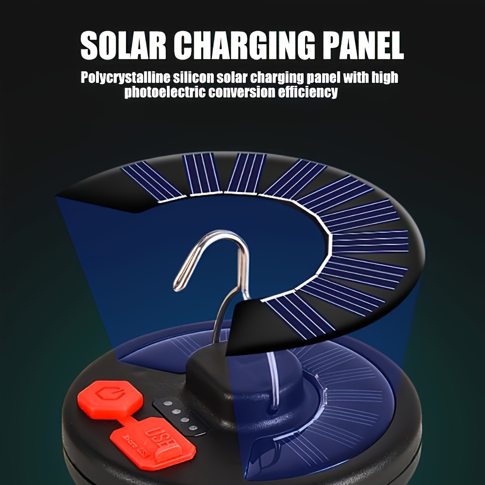 Solar Camping Lantern,Portable - Led Desk Light Usb のレビューと価格