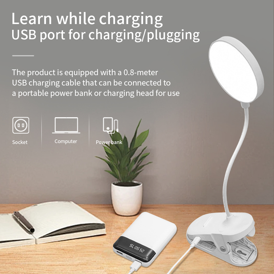 LED Clip Desk Lamp 360° Flexib - Led Desk Light Usb のレビューと価格