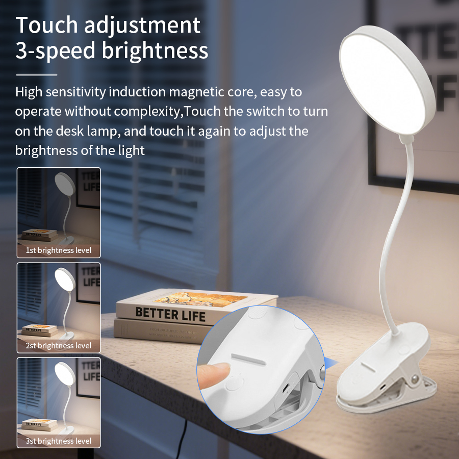LED Clip Desk Lamp 360° Flexib - Led Desk Light Usb のレビューと価格