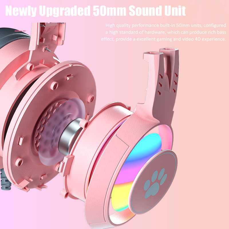 Cute Cat Ear Gaming Headphones - Desk Hifi Setup のレビューと価格