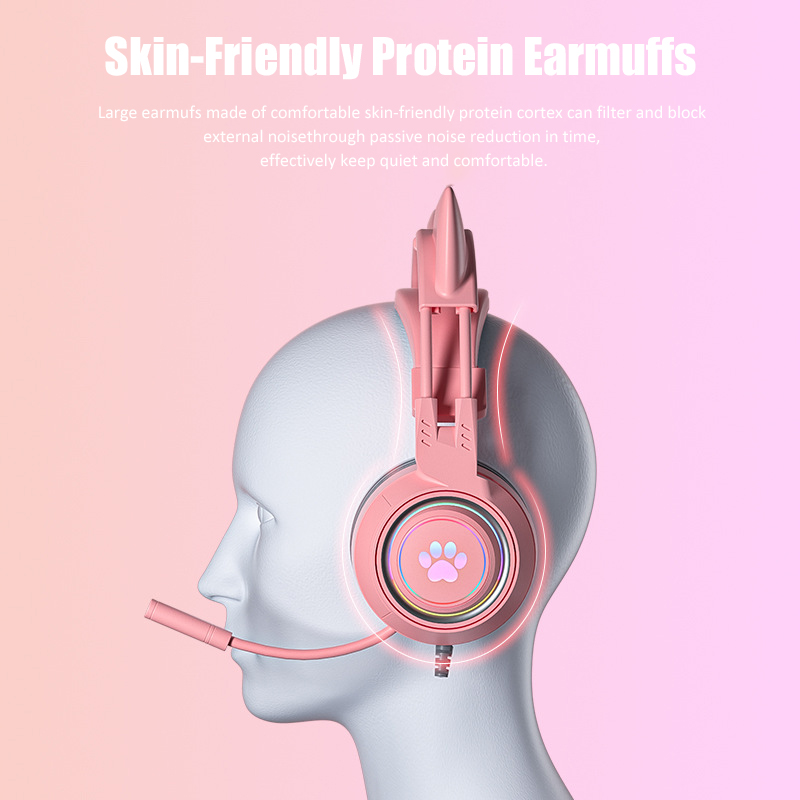 Cute Cat Ear Gaming Headphones - Desk Hifi Setup のレビューと価格