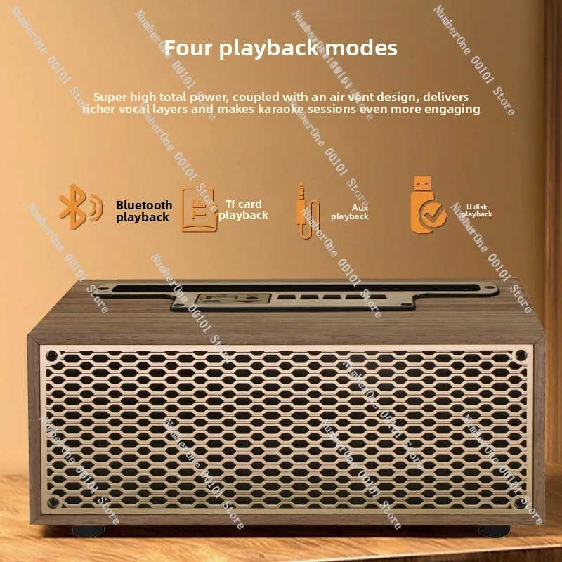 Retro Wooden Bluetooth Speaker - Desk Setup Design のレビューと価格
