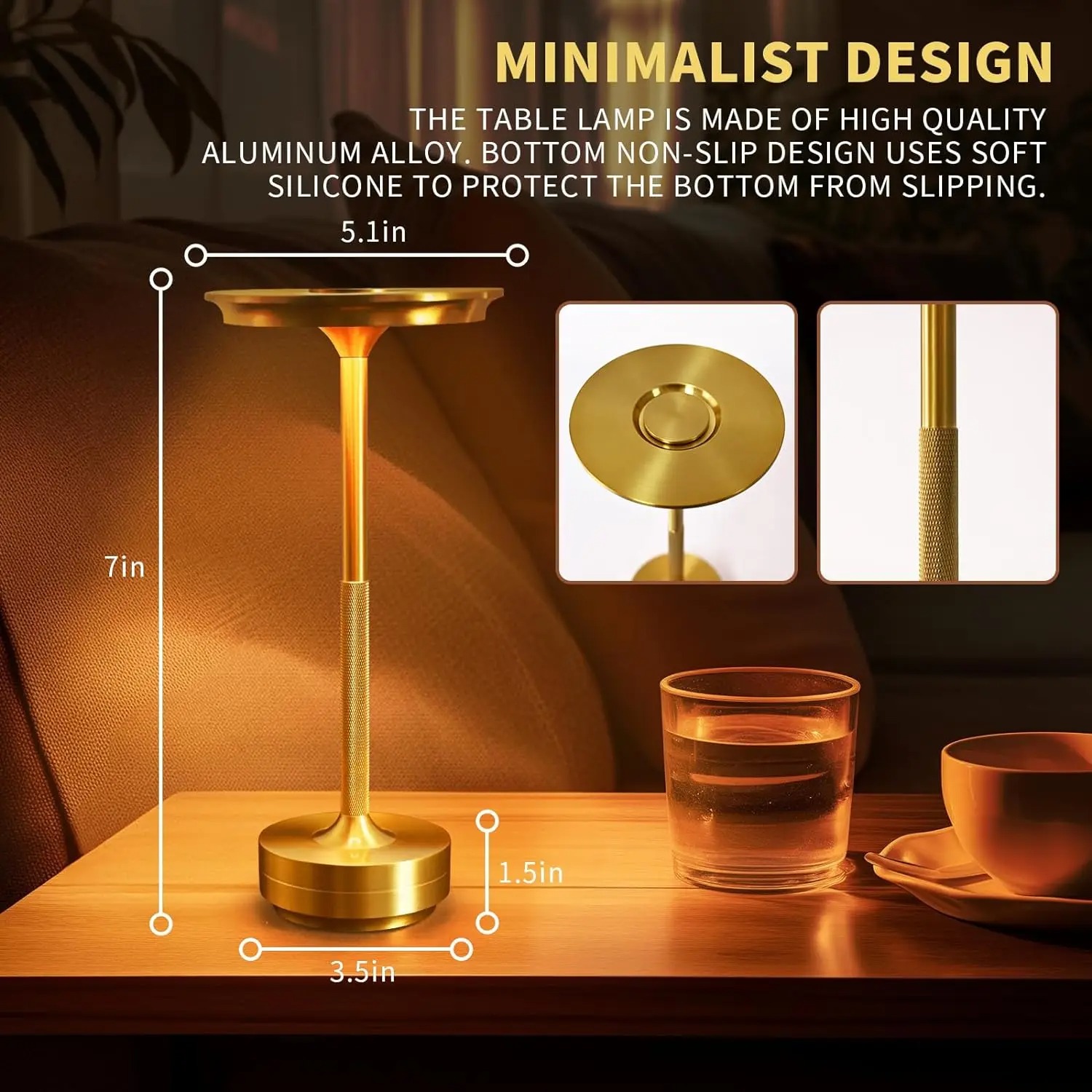 GGbingo Alloy Table Lamp Bedro - Led Desk Light Usb のレビューと価格