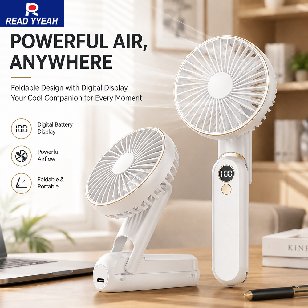 Foldable Portable Fan with Dig - Fan Desk Small Usb のレビューと価格