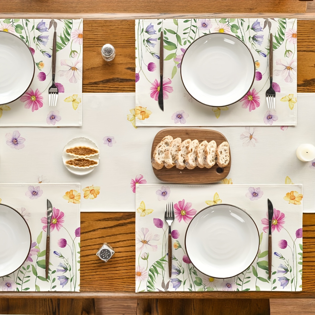 4Pcs, Watercolor Wildflower Bu - Desk Setup Room のレビューと価格