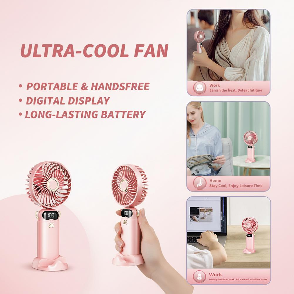 Portable Mini Fan With 6 Speed - Fan Desk Small Usb のレビューと価格