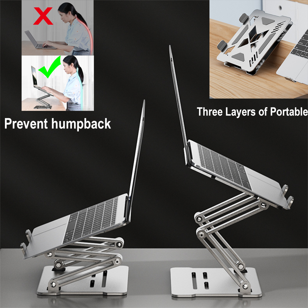 Adjustable Desk Laptop Stand F - Desk Setup Macbook のレビューと価格