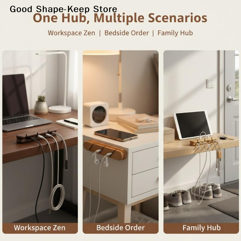 dailySolid Wood Cable Organize - Desk Setup Design のレビューと価格
