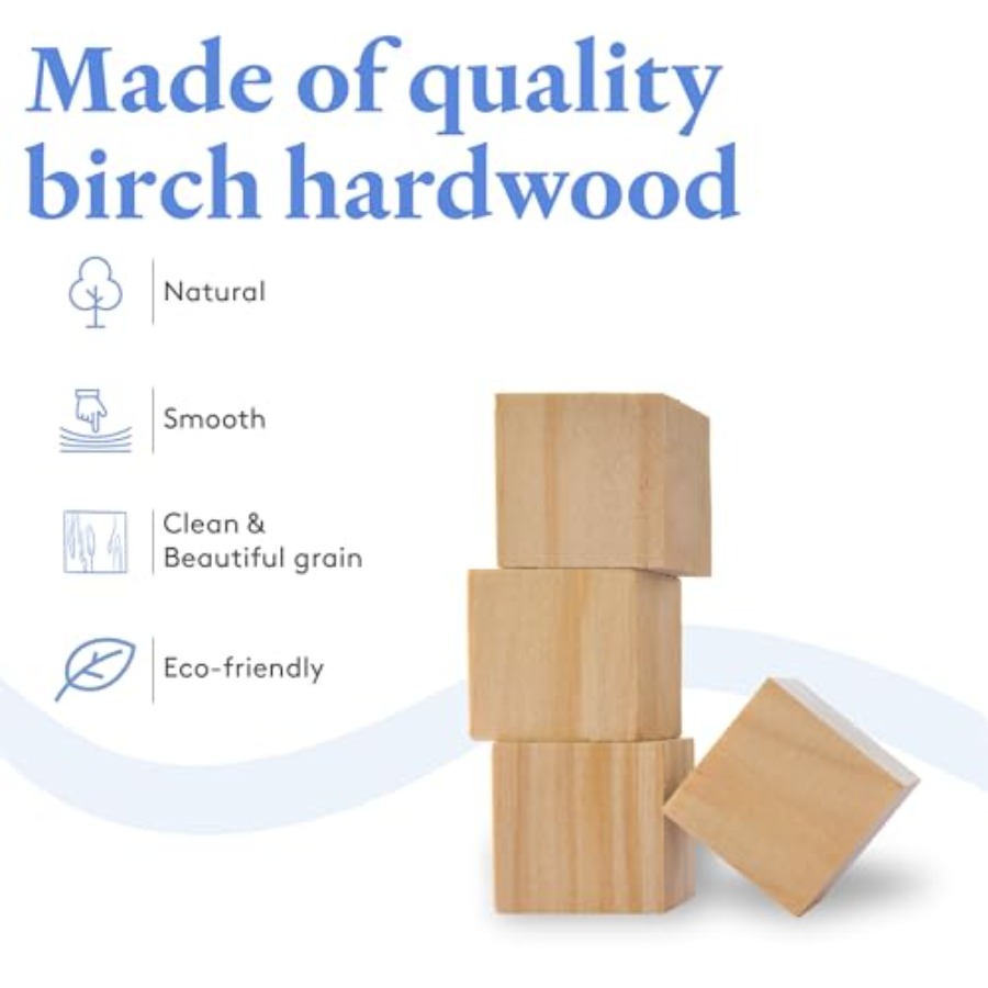 DIY Wood Cubes, Pack of 1 Larg - Monitor Riser Wood のレビューと価格