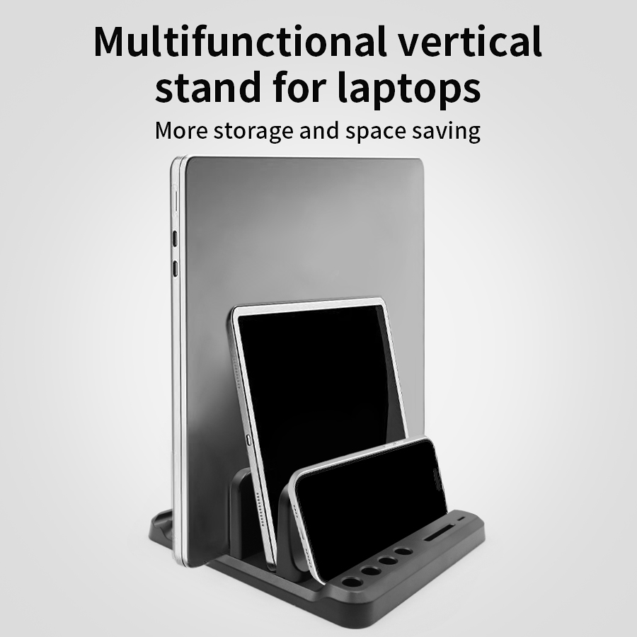 Vertical Laptop Stand Plastic  - Desk Setup Macbook のレビューと価格