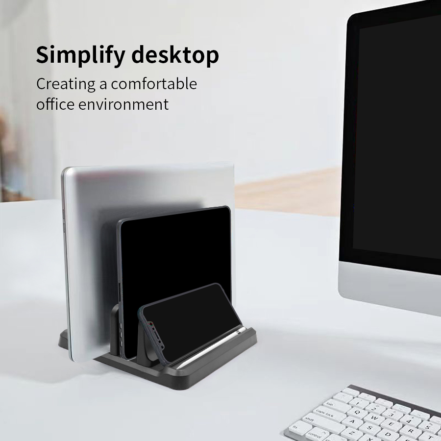 Vertical Laptop Stand Plastic  - Desk Setup Macbook のレビューと価格