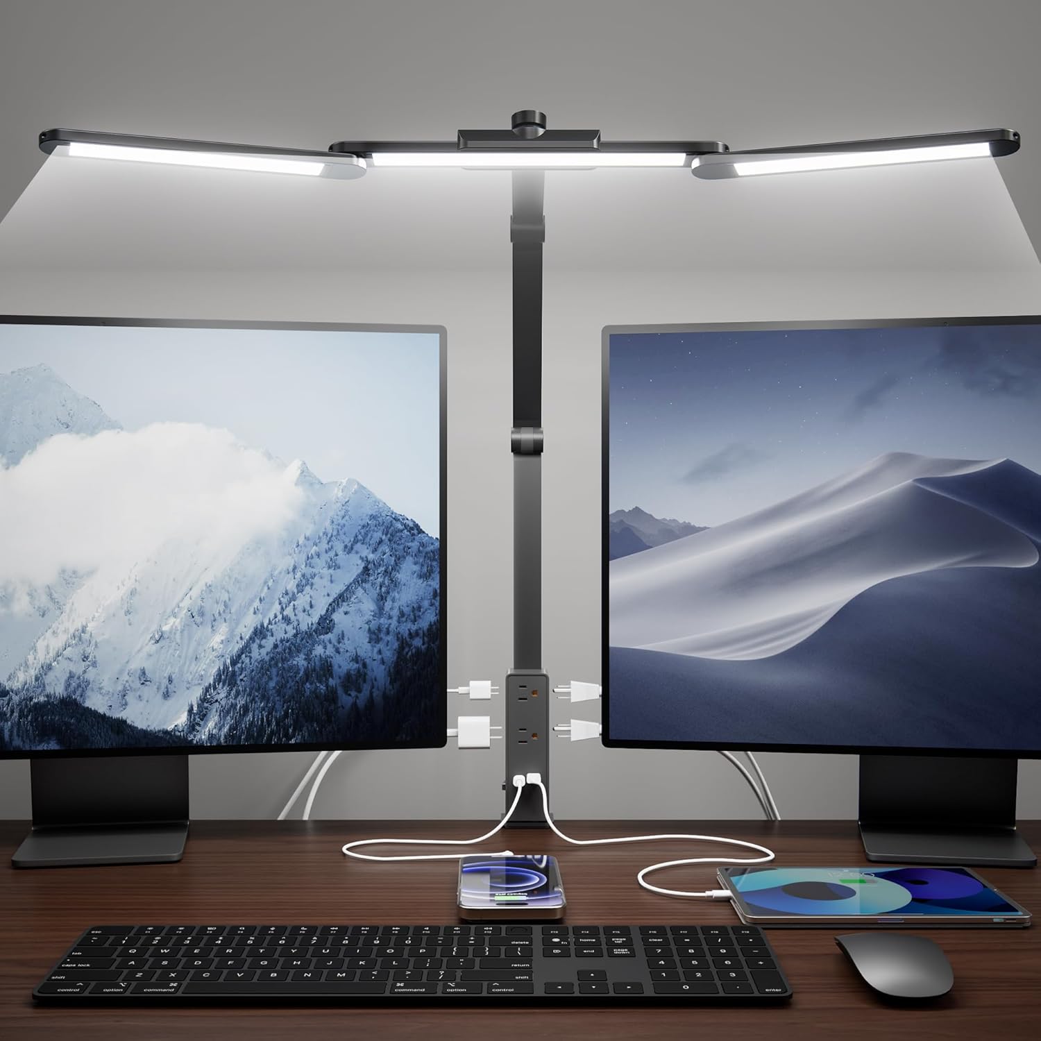 LED Desk Lamp with Power Strip - Led Desk Light Usb のレビューと価格
