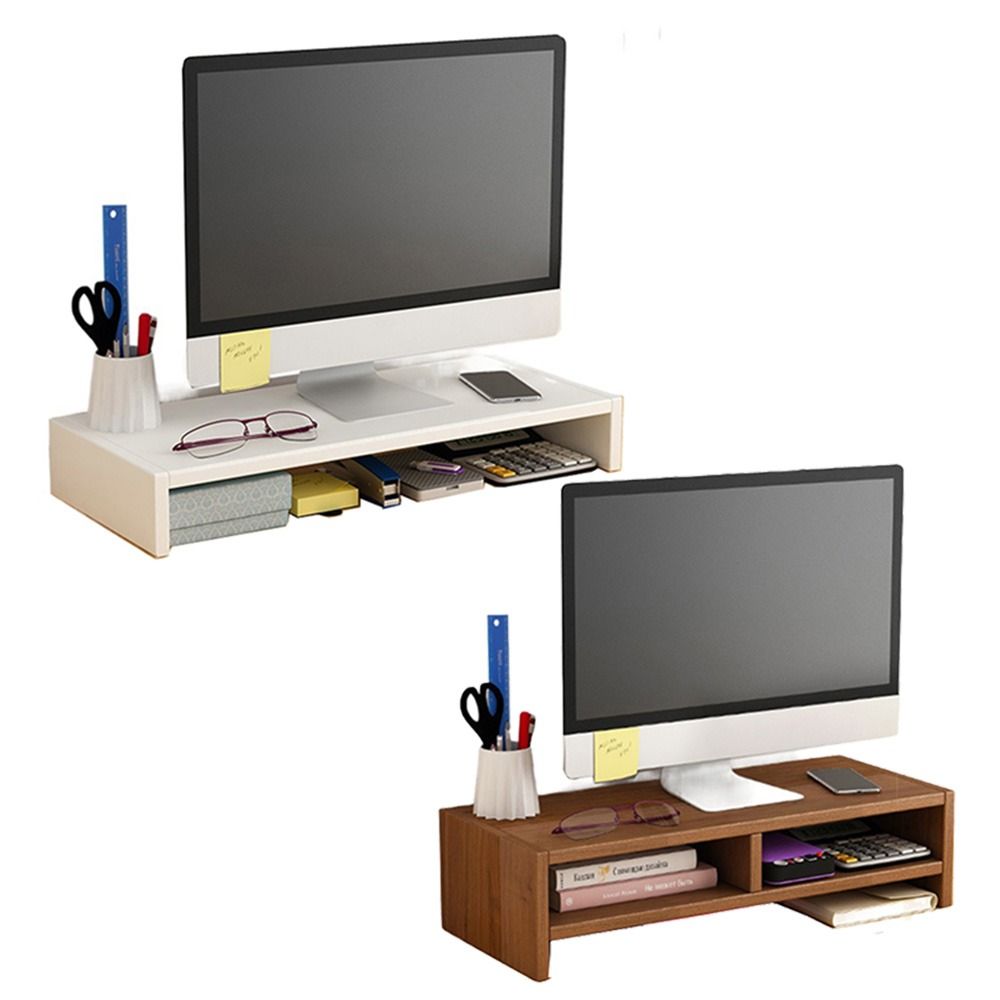 Stable Base Wood Desktop Compu - Monitor Riser Wood のレビューと価格