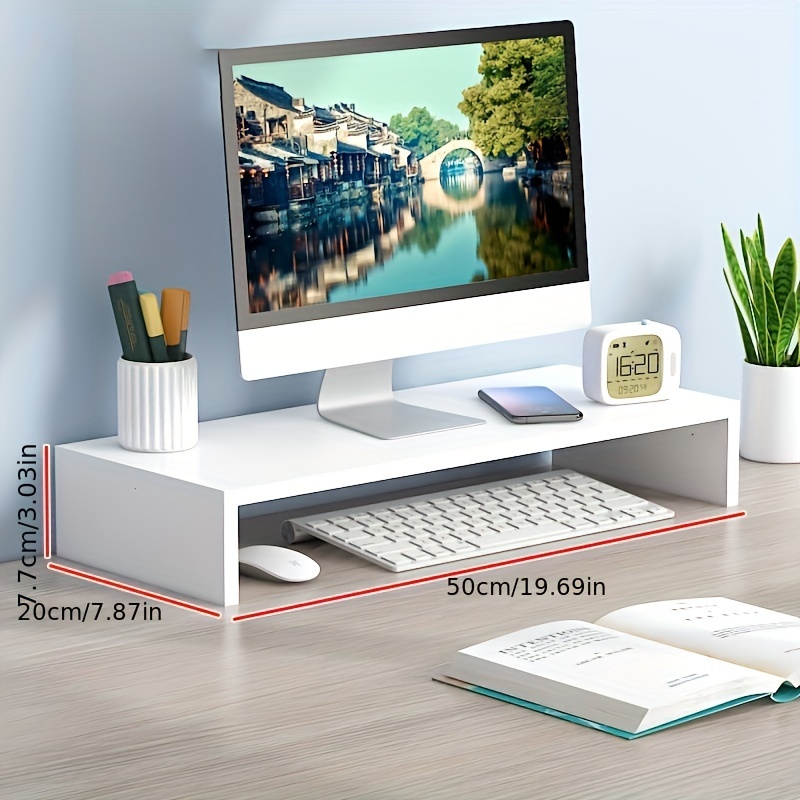 Spacious Wooden Monitor Stand  - Monitor Riser Wood のレビューと価格