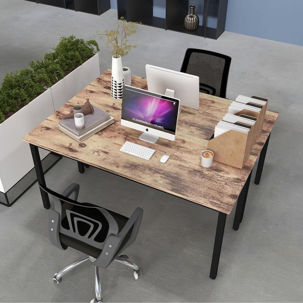 Rustic Brown 4-8 Person Meetin - Desk Setup Study のレビューと価格